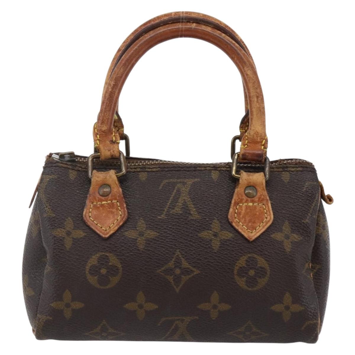 LOUIS VUITTON Monogram Mini Speedy Hand Bag M41534 LV Auth 147431