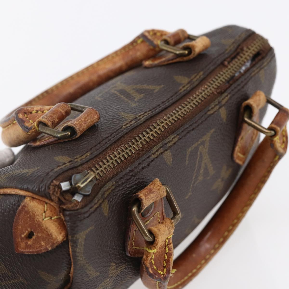 LOUIS VUITTON Monogram Mini Speedy Hand Bag M41534 LV Auth 147431