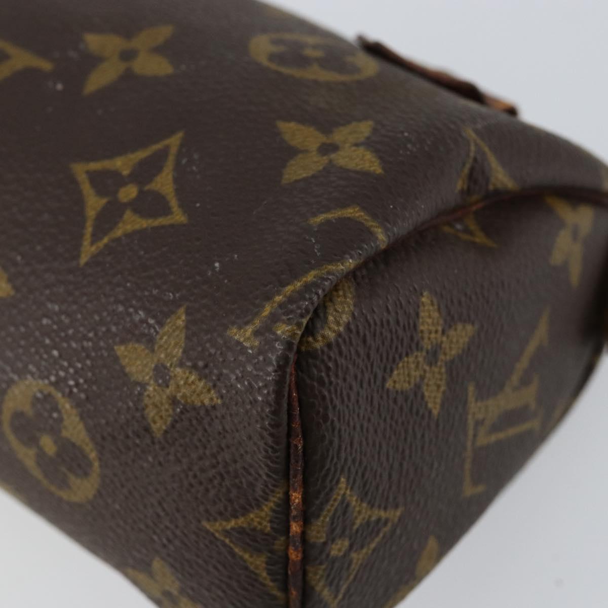 LOUIS VUITTON Monogram Mini Speedy Hand Bag M41534 LV Auth 147432