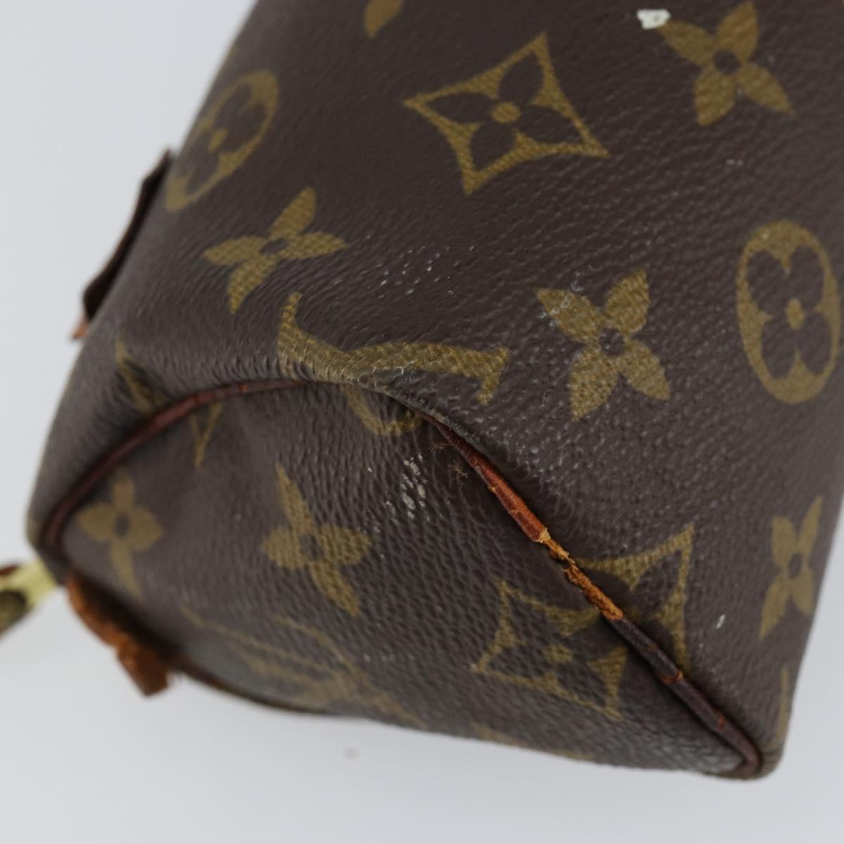 LOUIS VUITTON Monogram Mini Speedy Hand Bag M41534 LV Auth 147432