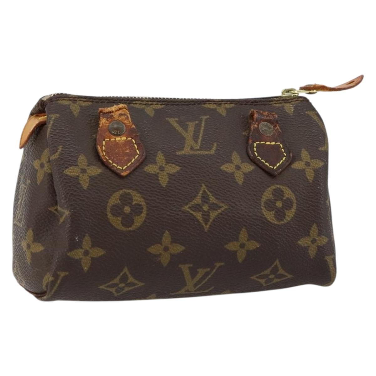 LOUIS VUITTON Monogram Mini Speedy Hand Bag M41534 LV Auth 147432