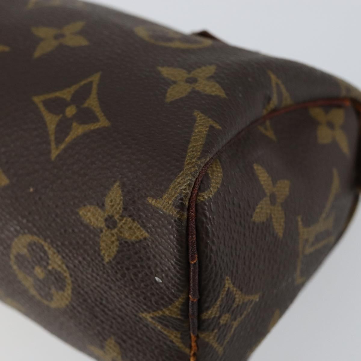 LOUIS VUITTON Monogram Mini Speedy Hand Bag M41534 LV Auth 147432