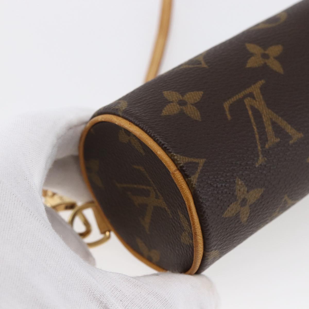 LOUIS VUITTON Monogram Papillon Pouch LV Auth 147433