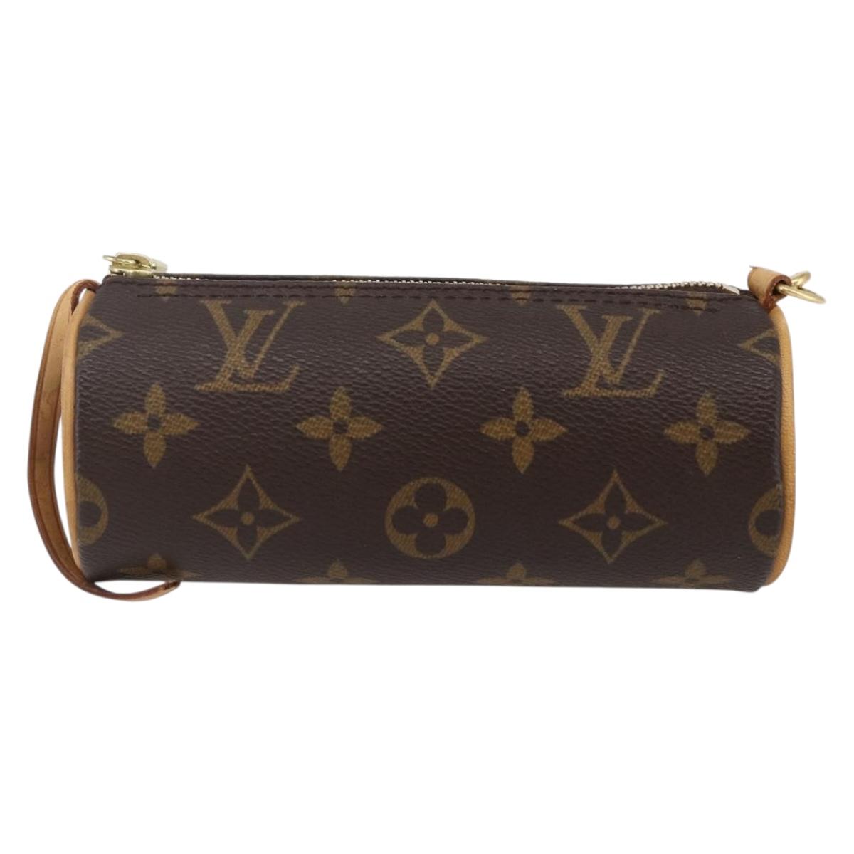 LOUIS VUITTON Monogram Papillon Pouch LV Auth 147433