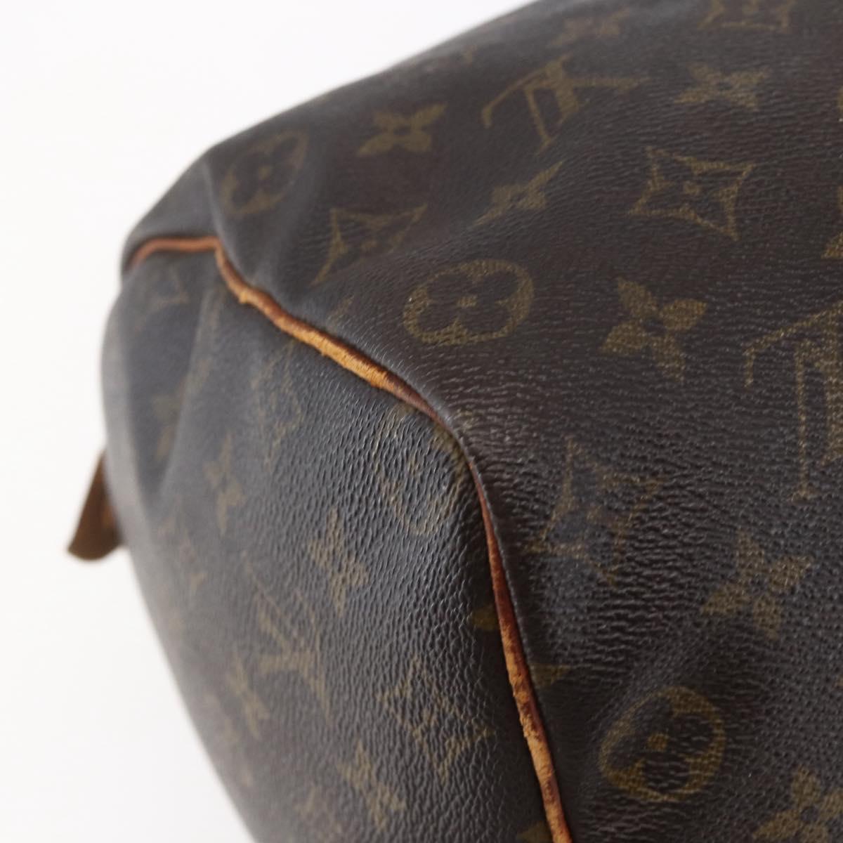 LOUIS VUITTON Monogram Speedy 35 Hand Bag M41524 LV Auth 147449