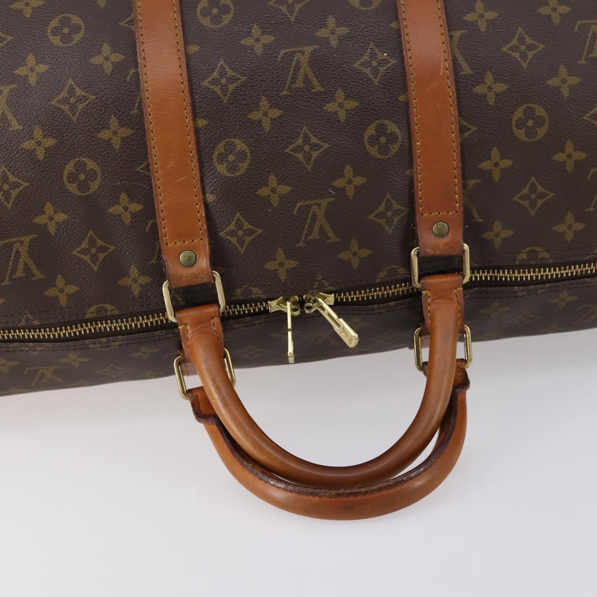 LOUIS VUITTON Monogram Keepall 55 Boston Bag M41424 LV Auth 147452
