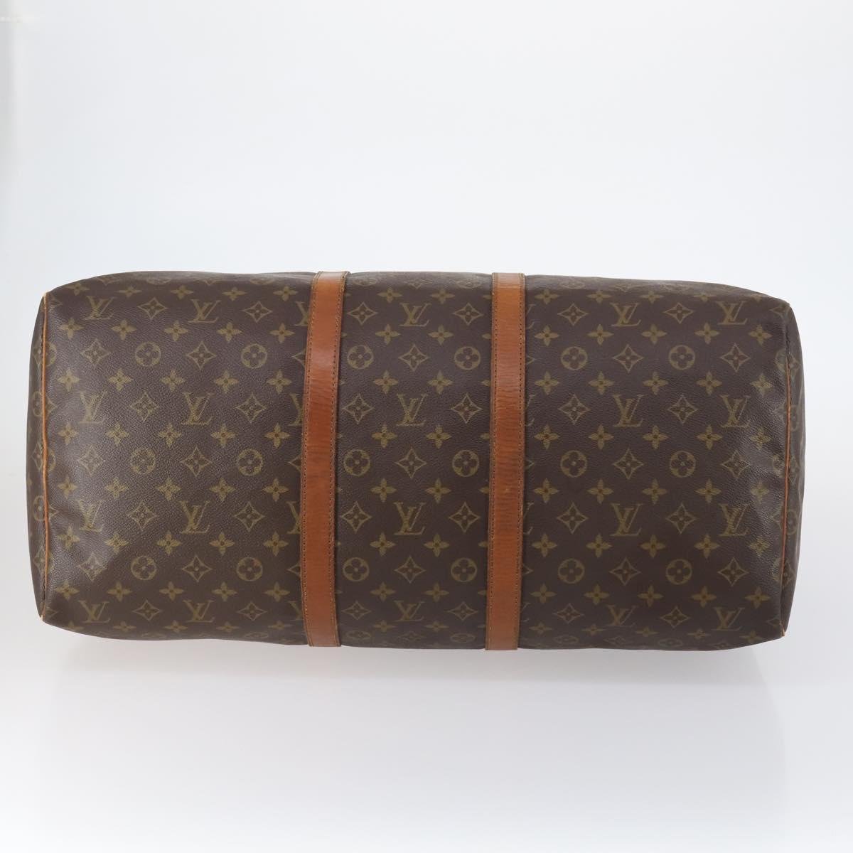 LOUIS VUITTON Monogram Keepall 55 Boston Bag M41424 LV Auth 147452