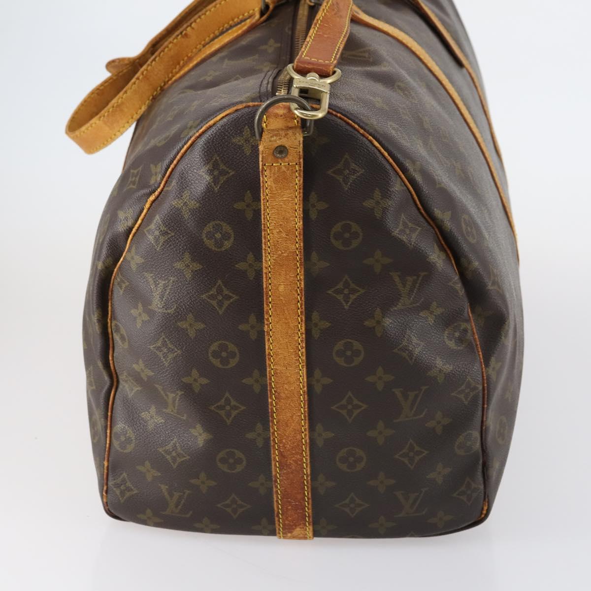 LOUIS VUITTON Monogram Keepall Bandouliere 60 Boston Bag M41412 LV Auth 147453