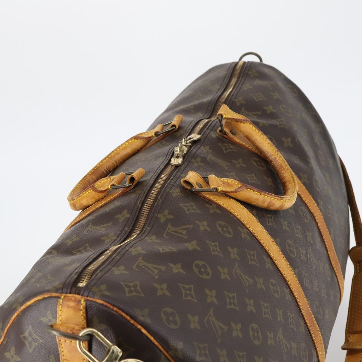 LOUIS VUITTON Monogram Keepall Bandouliere 60 Boston Bag M41412 LV Auth 147453