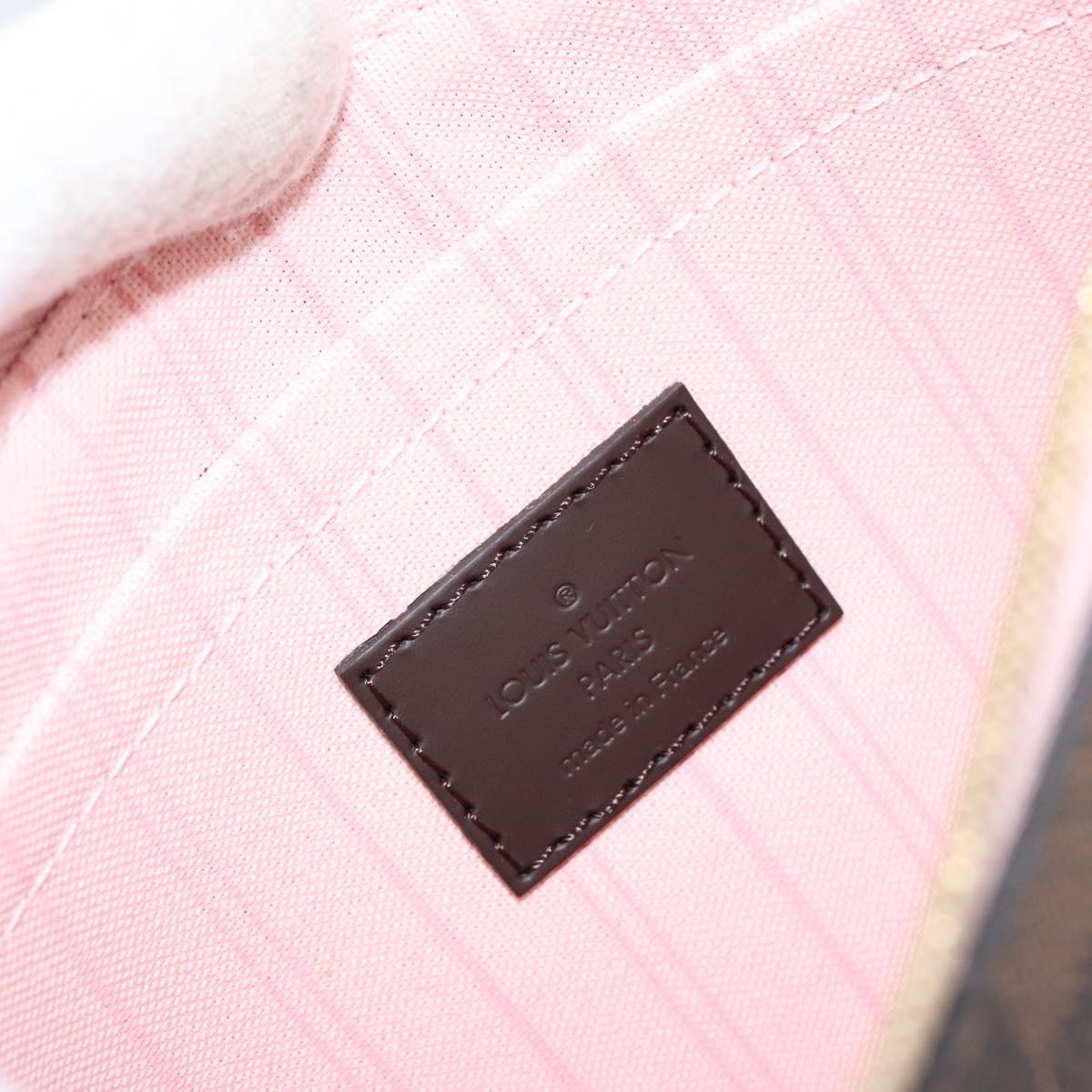 LOUIS VUITTON Damier Ebene Neverfull MM Pouch Accessory Pouch LV Auth 147456