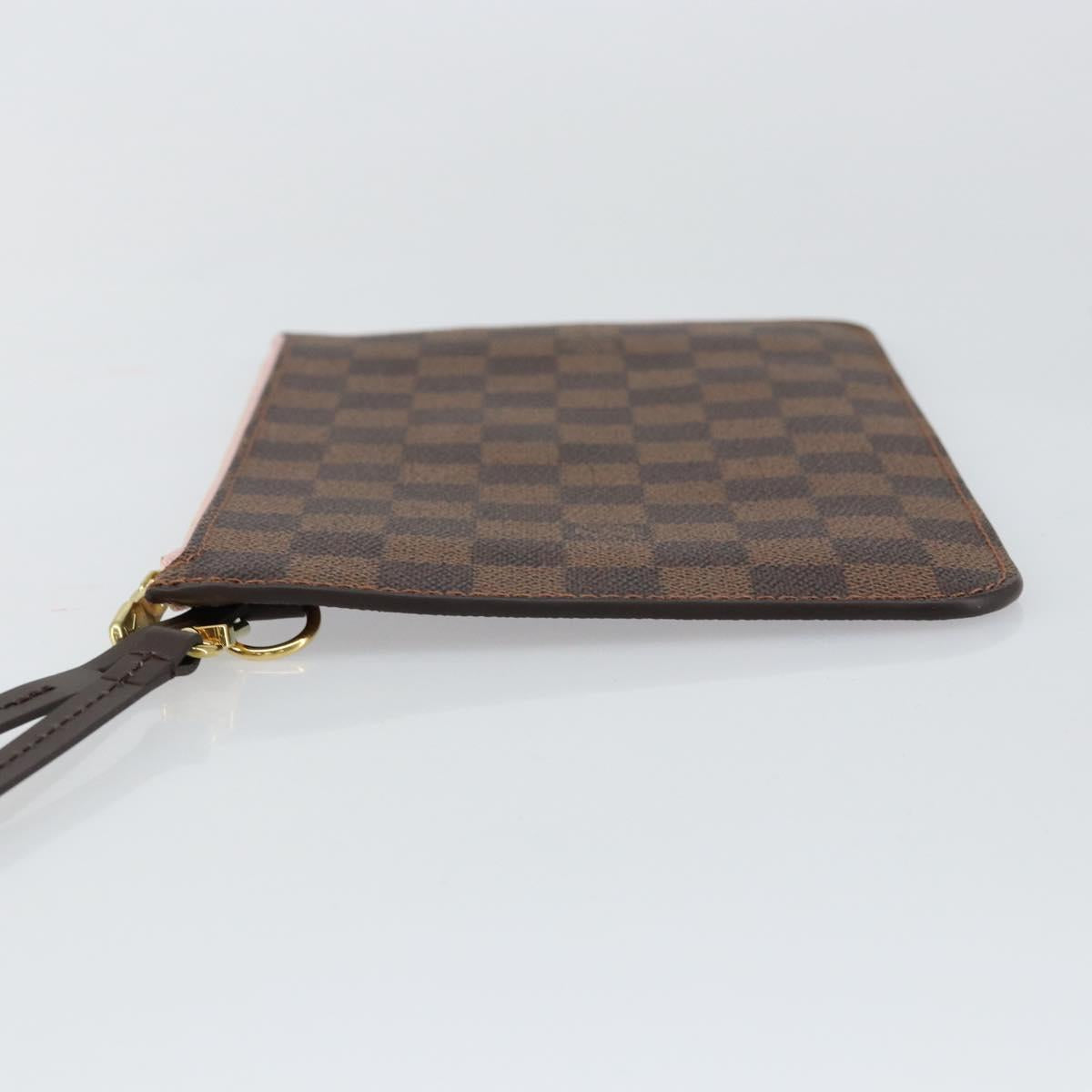 LOUIS VUITTON Damier Ebene Neverfull MM Pouch Accessory Pouch LV Auth 147456