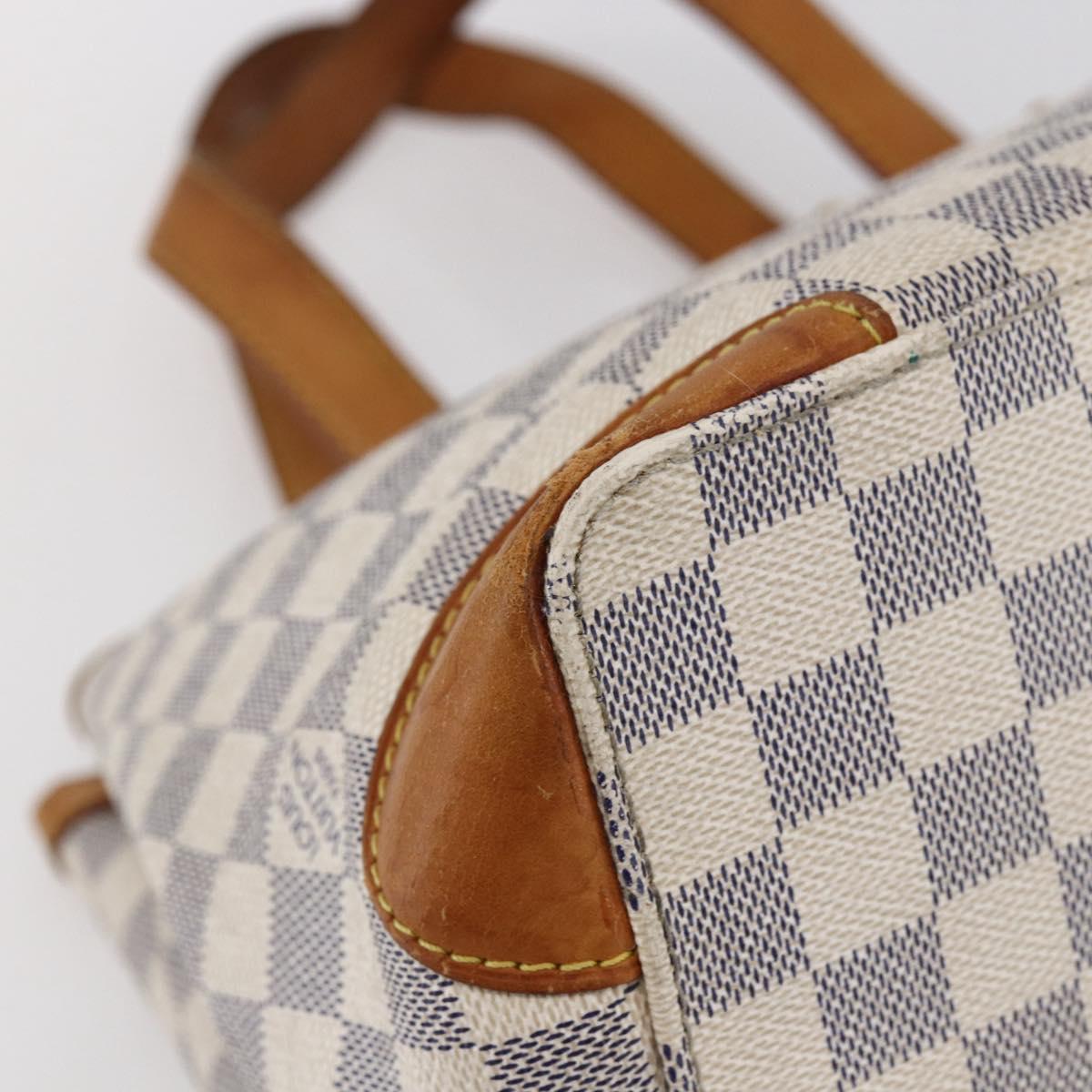 LOUIS VUITTON Damier Azur Hampstead PM Tote Bag N51207 LV Auth 147458