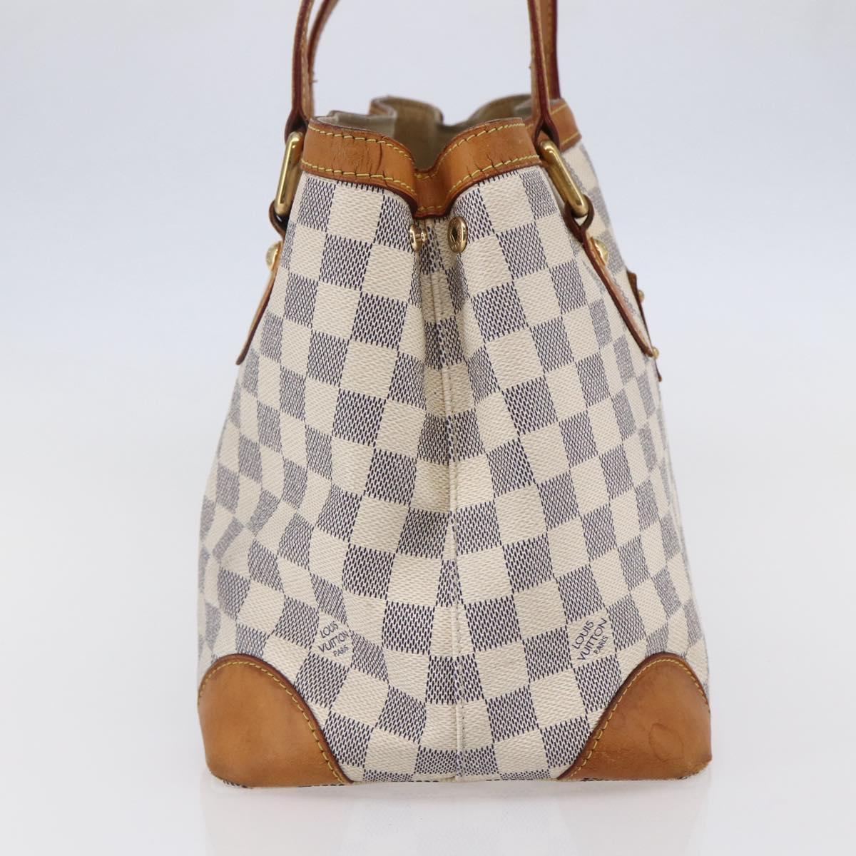 LOUIS VUITTON Damier Azur Hampstead PM Tote Bag N51207 LV Auth 147458