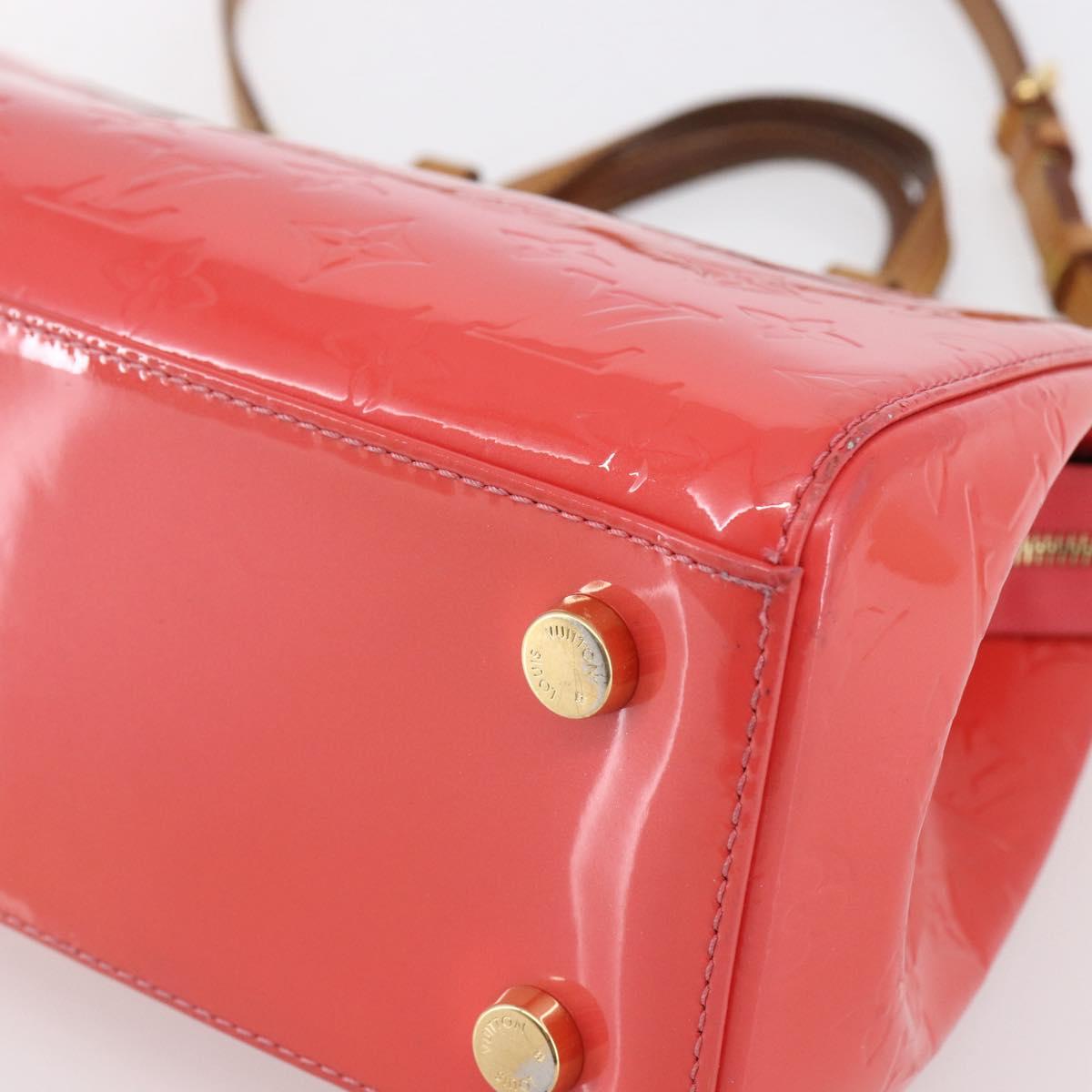 LOUIS VUITTON Monogram Vernis Blair MM Hand Bag Rose Rich M90262 LV Auth 147462