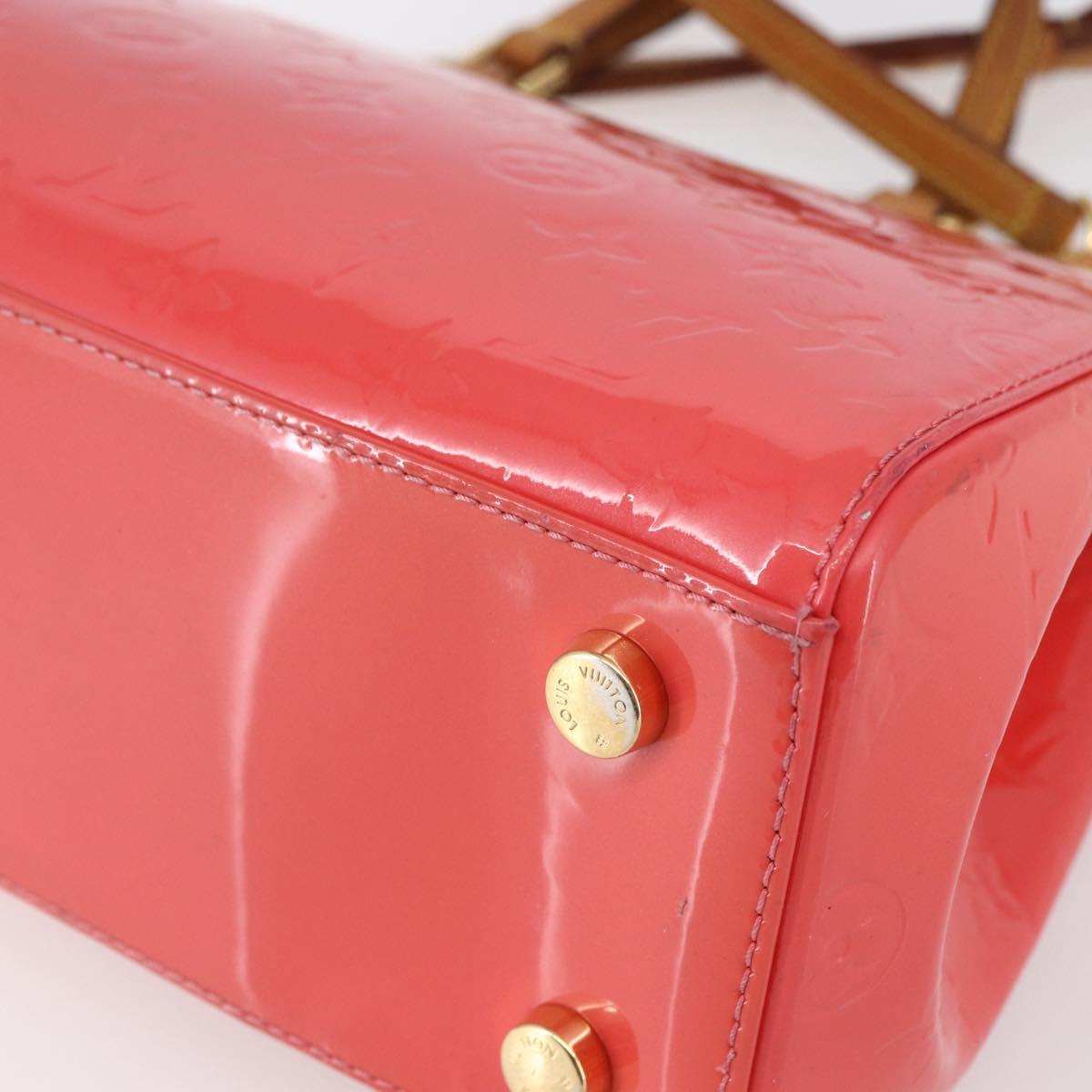 LOUIS VUITTON Monogram Vernis Blair MM Hand Bag Rose Rich M90262 LV Auth 147462