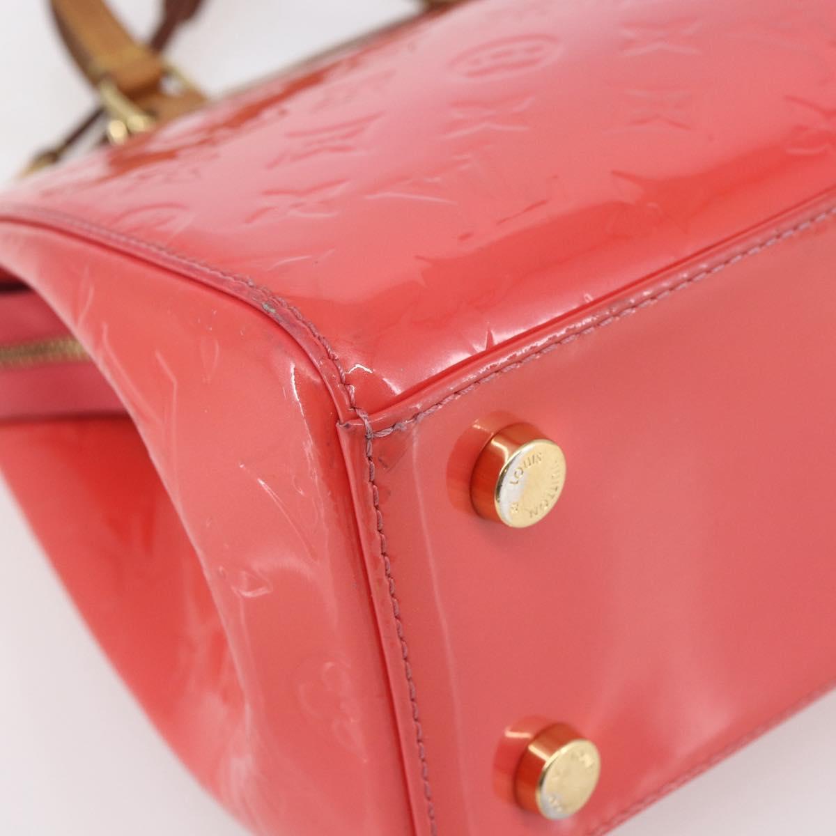 LOUIS VUITTON Monogram Vernis Blair MM Hand Bag Rose Rich M90262 LV Auth 147462
