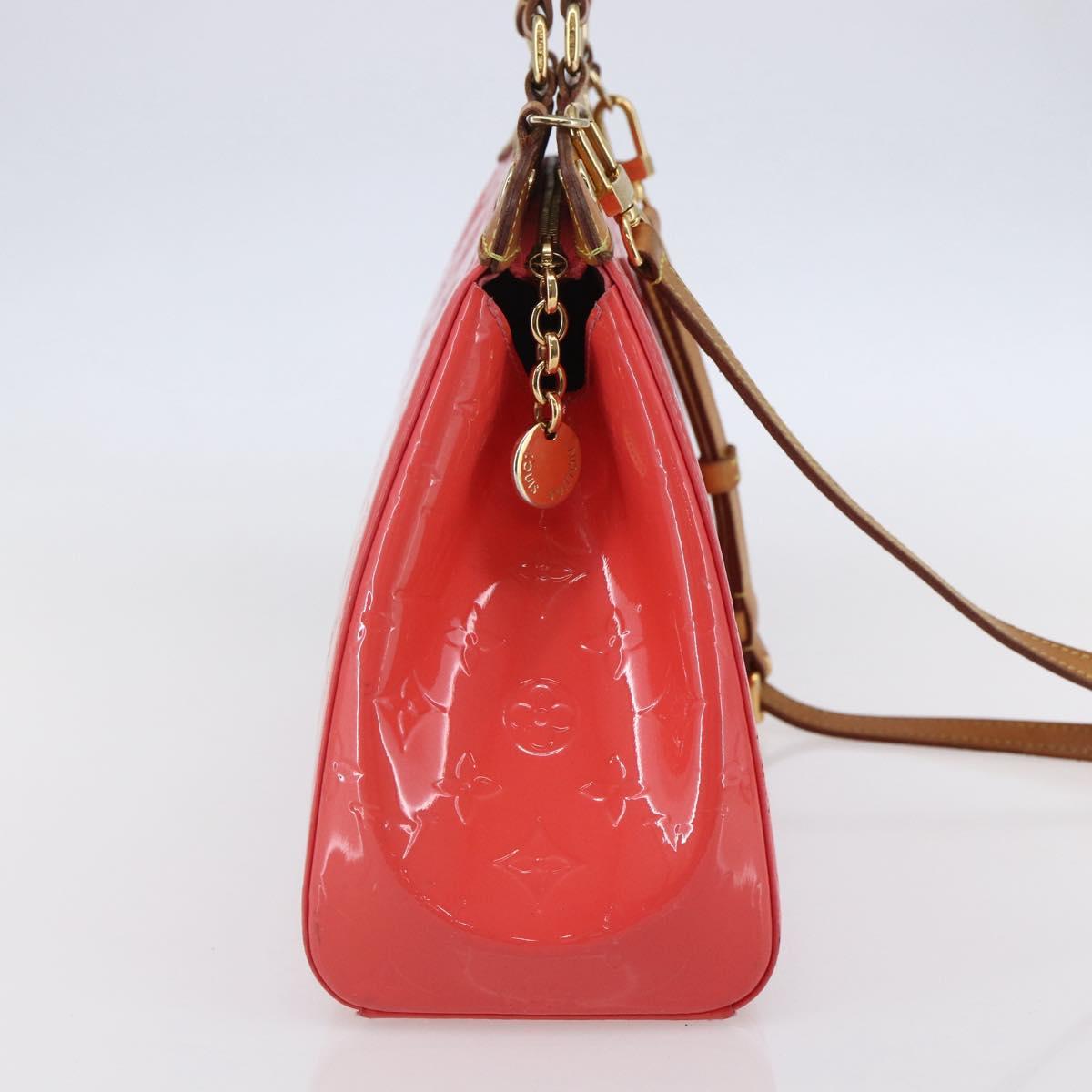 LOUIS VUITTON Monogram Vernis Blair MM Hand Bag Rose Rich M90262 LV Auth 147462