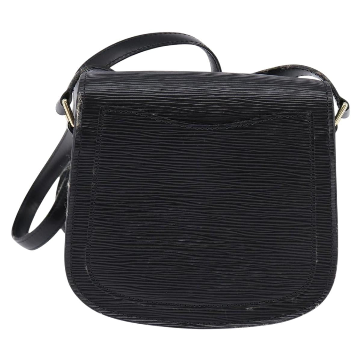 LOUIS VUITTON Epi Saint Cloud PM Shoulder Bag Black M52212 LV Auth 147467