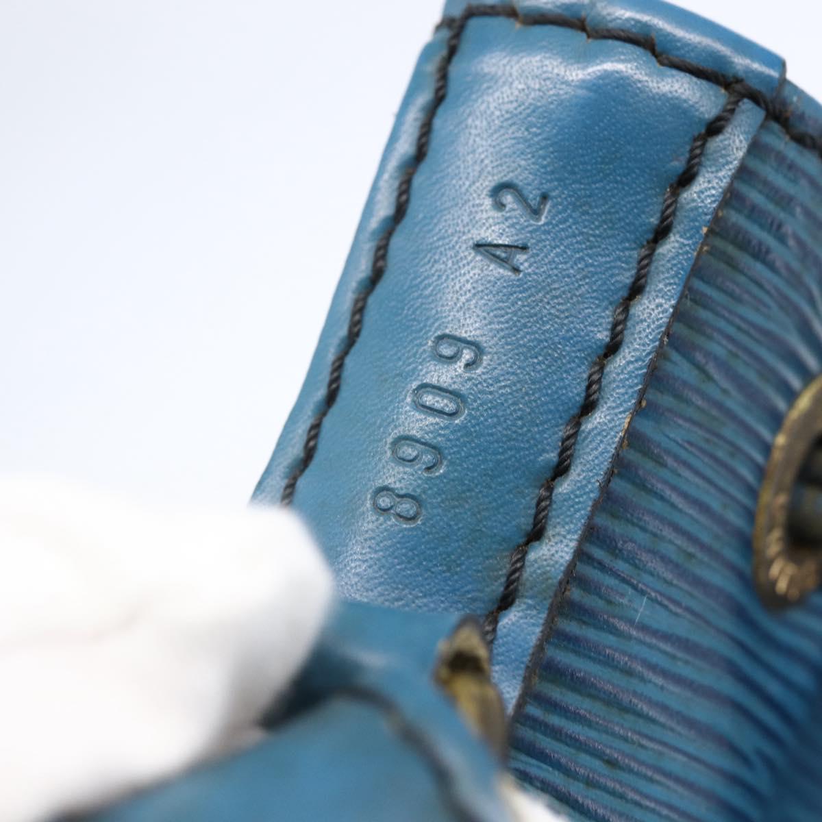 LOUIS VUITTON Epi Petit Noe Shoulder Bag Blue M44105 LV Auth 147470