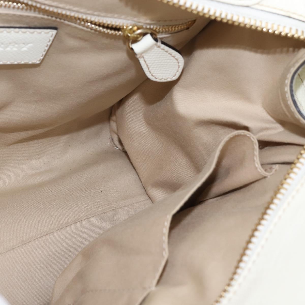 BURBERRY Nova Check Tote Bag PVC Leather 2way Beige Gold Auth 147477