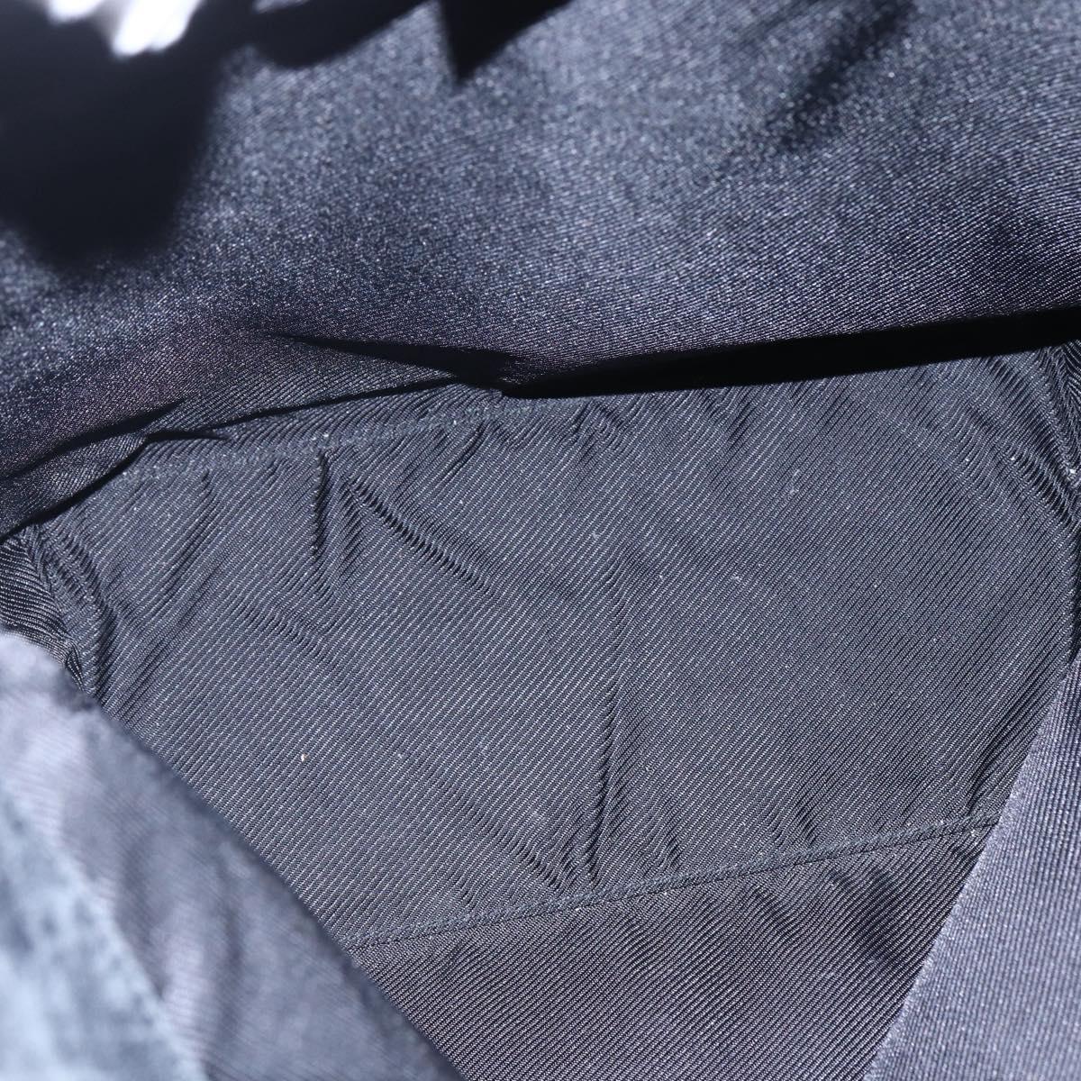 GUCCI GG Canvas Tote Bag Black Silver 31243 Auth 147481