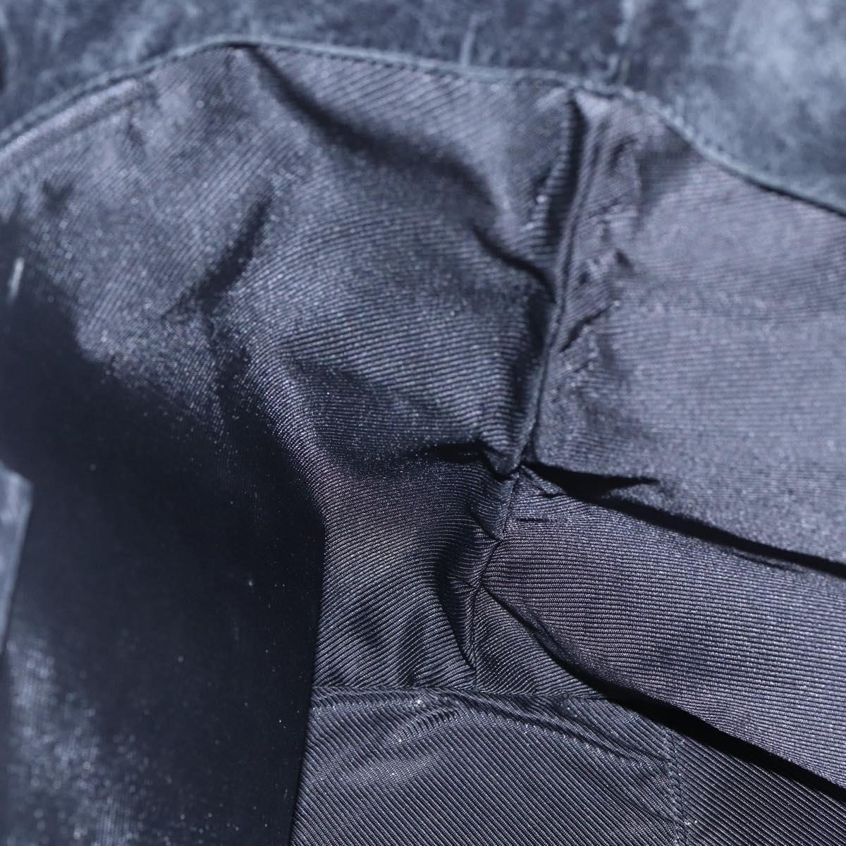 GUCCI GG Canvas Tote Bag Black Silver 31243 Auth 147481