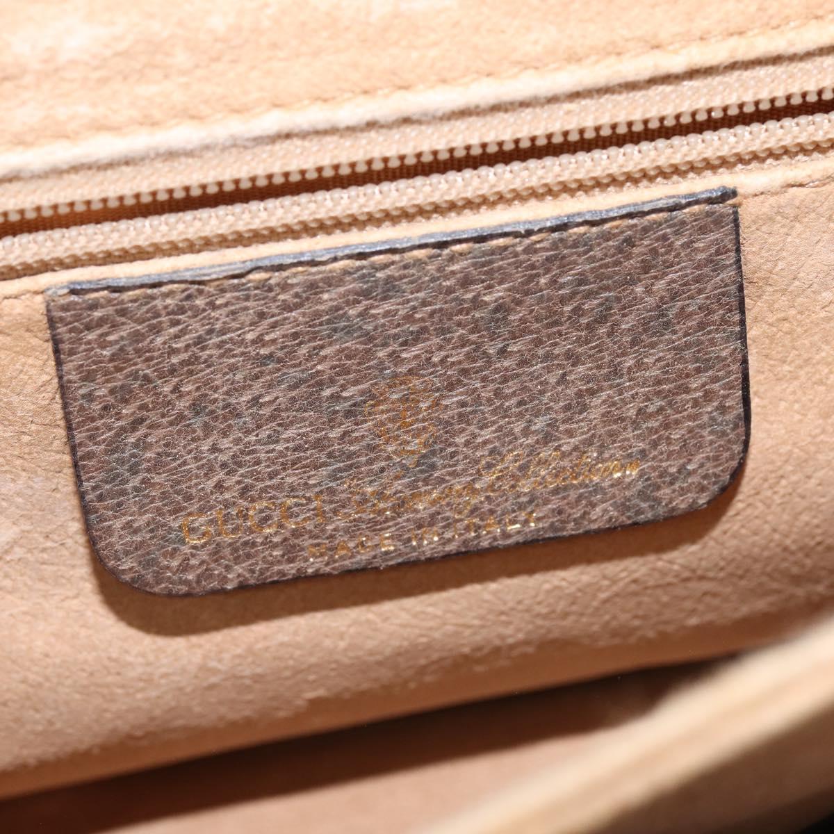 GUCCI GG Supreme Web Sherry Line Shoulder Bag PVC Beige 10 02 051 Auth 147497