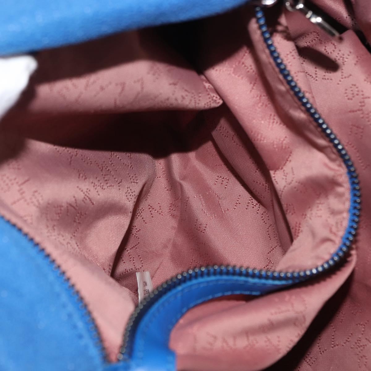 Stella MacCartney Falabella Chain Bag Polyester Blue Silver 261063 Auth 147537