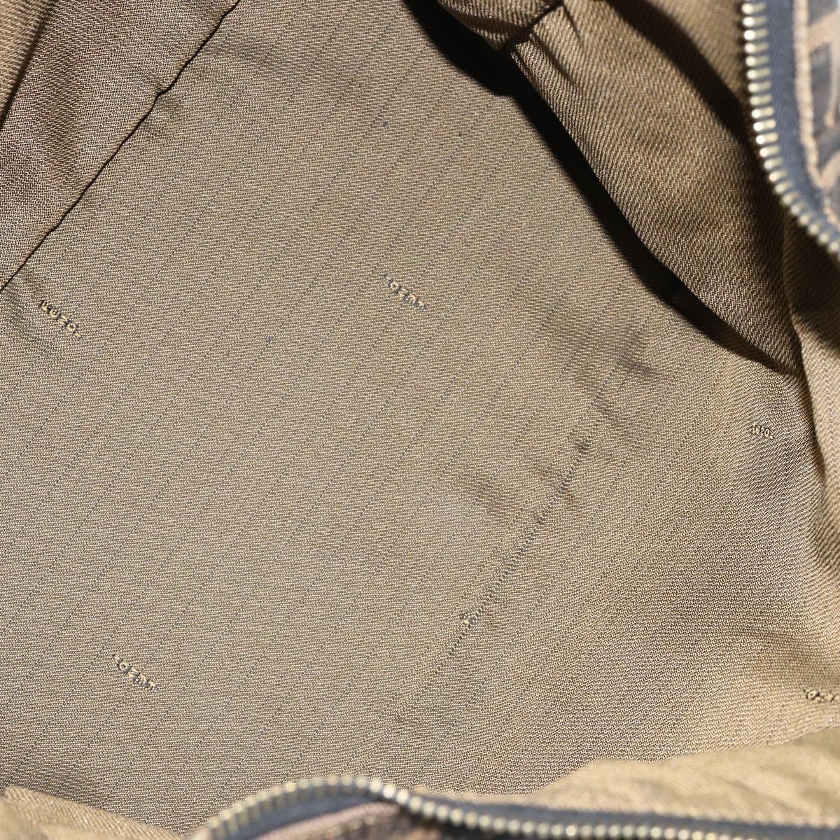 FENDI Zucca Canvas Tote Bag Black Brown Auth 147544