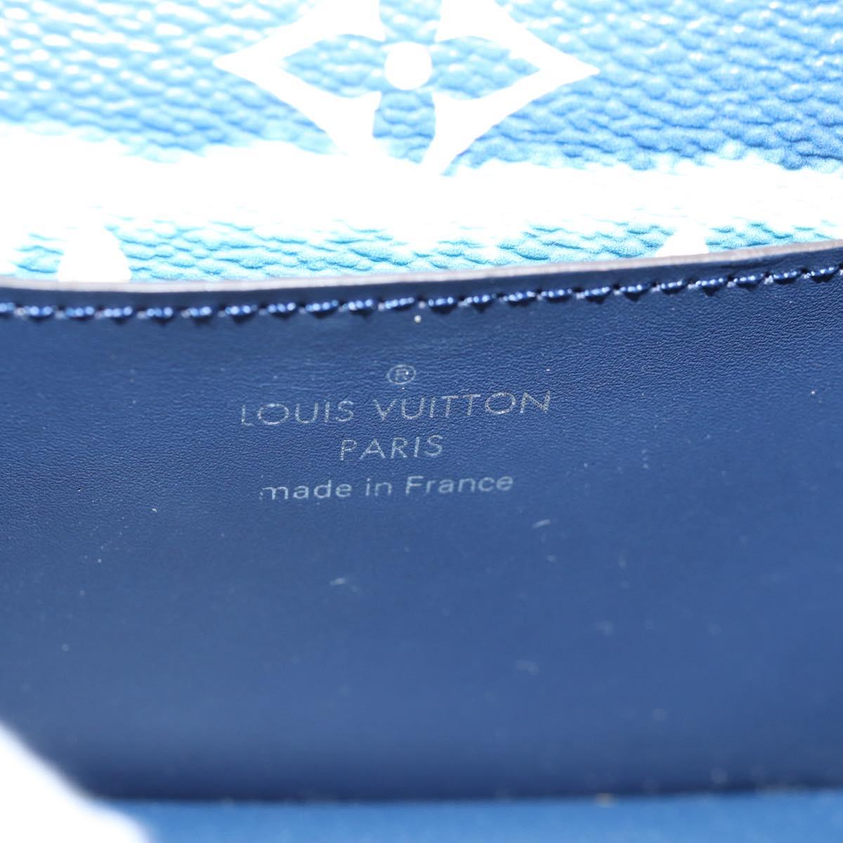 LOUIS VUITTON Monogram Escal Ceinture Belt 37.6"" Blue M0253W LV Auth 147571M