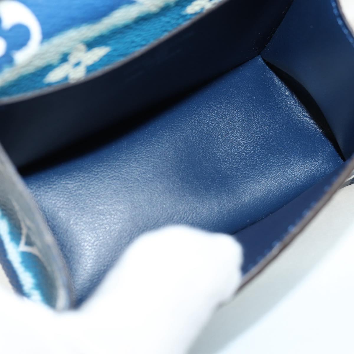 LOUIS VUITTON Monogram Escal Ceinture Belt 37.6"" Blue M0253W LV Auth 147571M