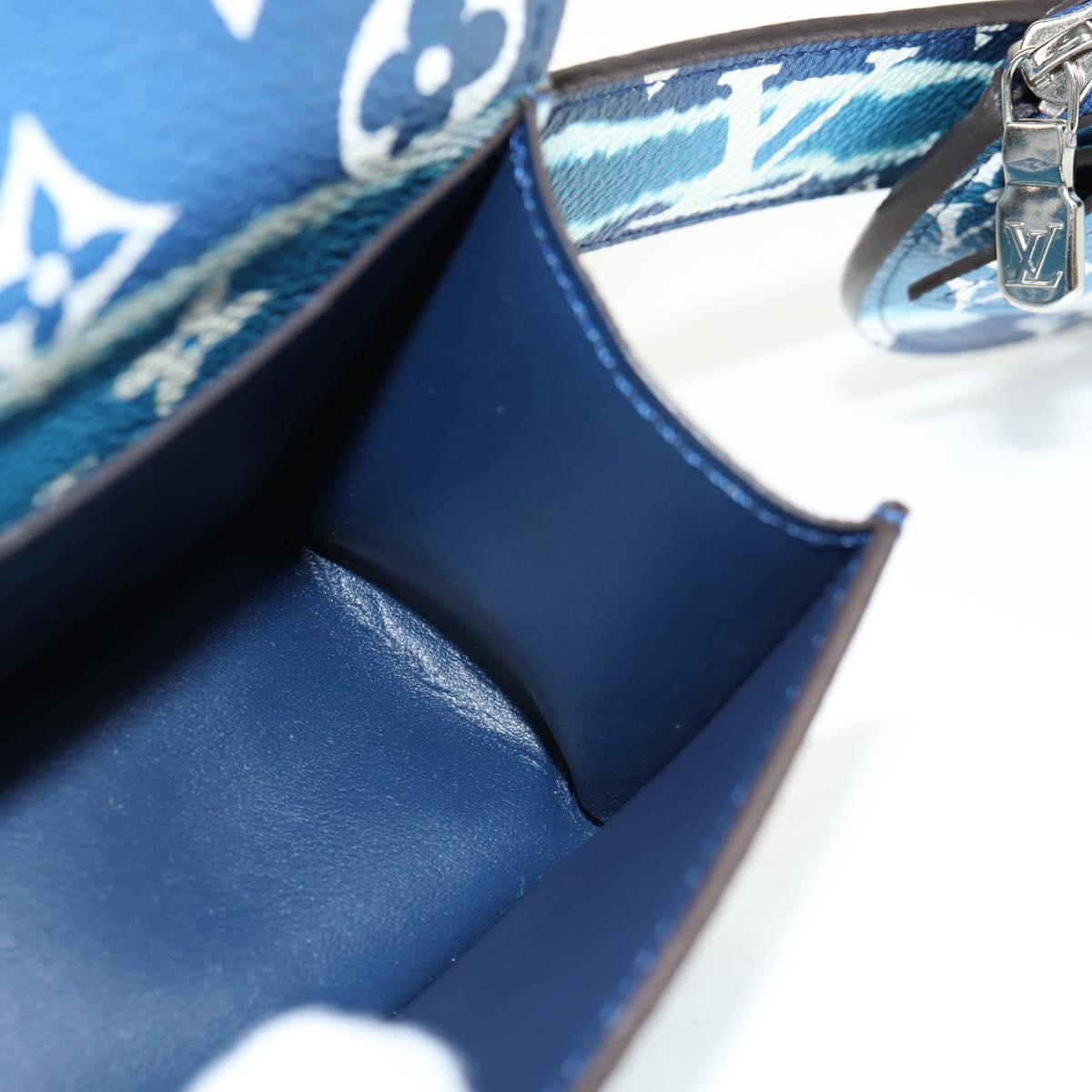 LOUIS VUITTON Monogram Escal Ceinture Belt 37.6"" Blue M0253W LV Auth 147571M