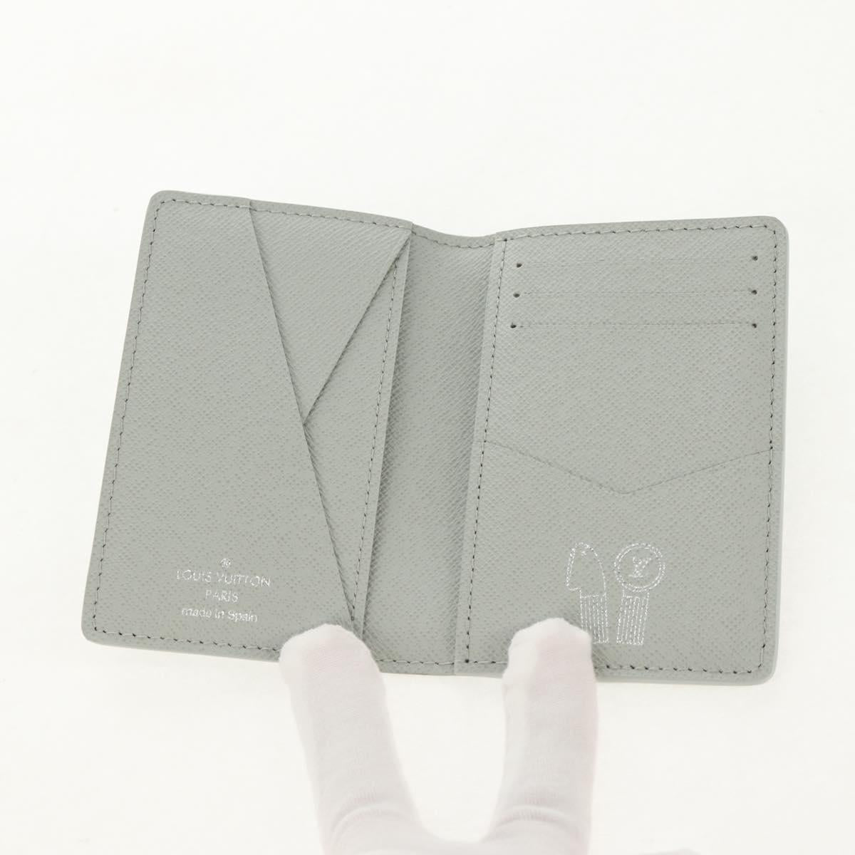 LOUIS VUITTON Multicolor Organizer De Poch Card Case Gray M13910 LV Auth 147575SAM