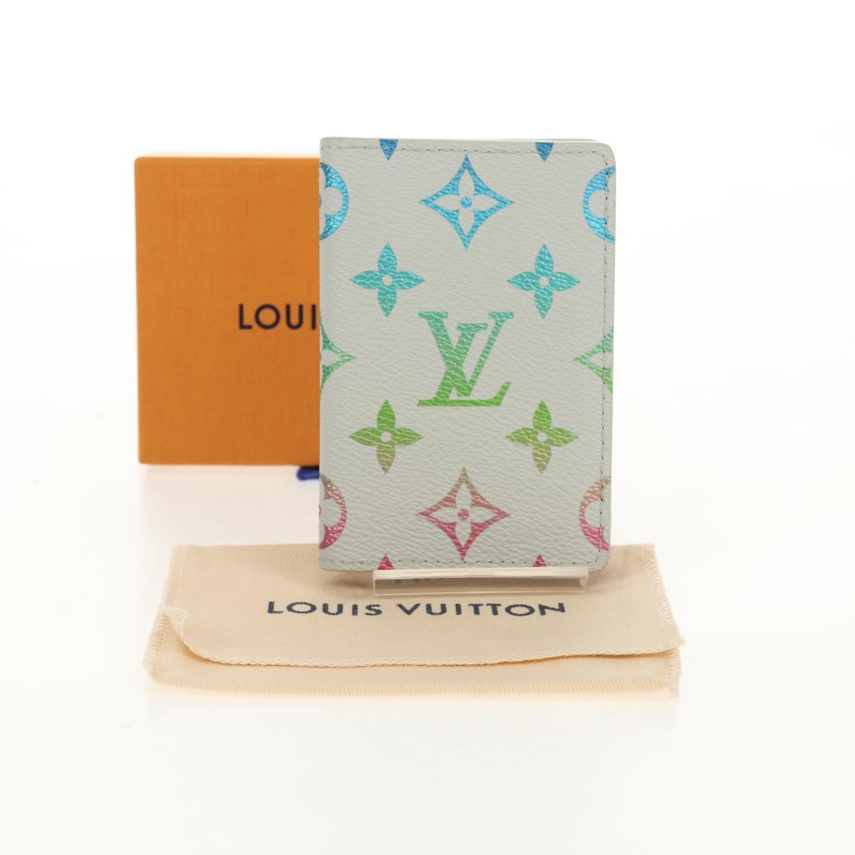 LOUIS VUITTON Multicolor Organizer De Poch Card Case Gray M13910 LV Auth 147575M