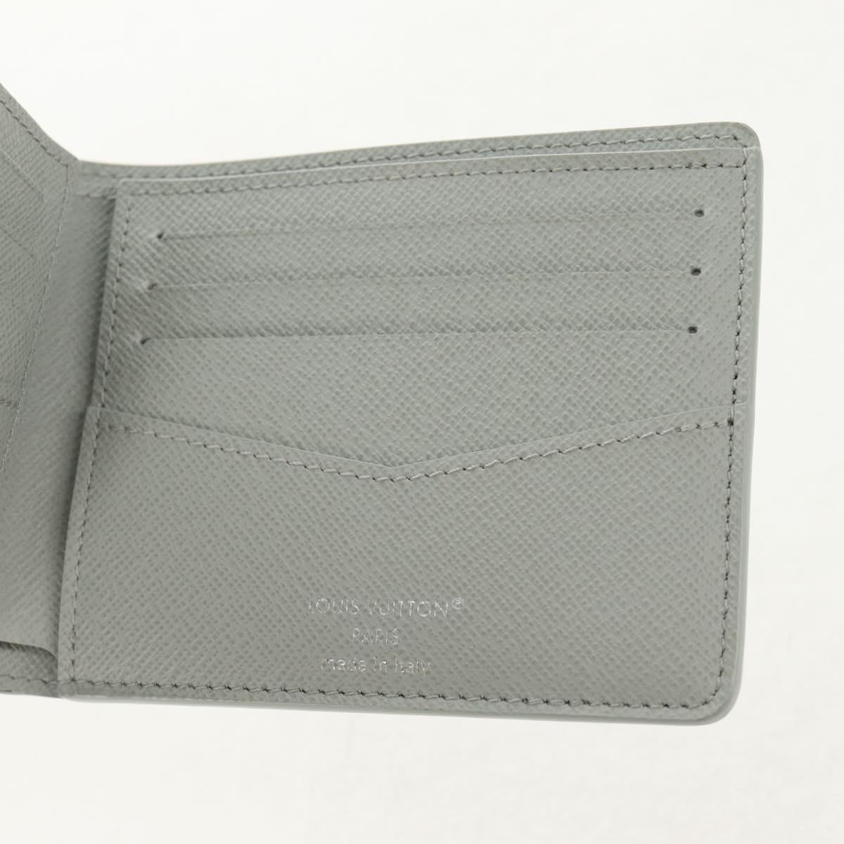 LOUIS VUITTON Multicolor Portefeuille Slender Wallet Gray M14354 LV Auth 147576M
