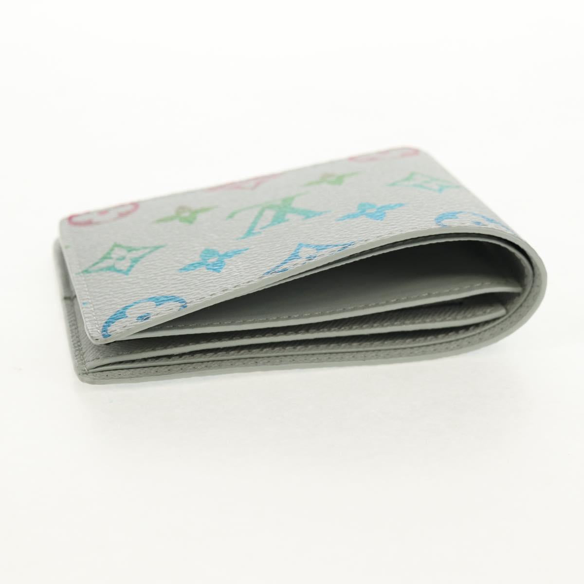 LOUIS VUITTON Multicolor Portefeuille Slender Wallet Gray M14354 LV Auth 147576SAM