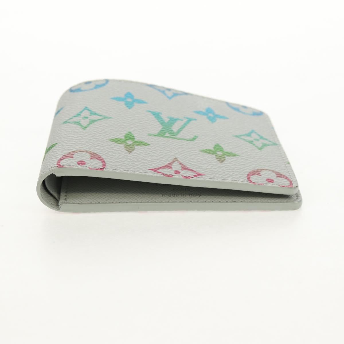 LOUIS VUITTON Multicolor Portefeuille Slender Wallet Gray M14354 LV Auth 147576M