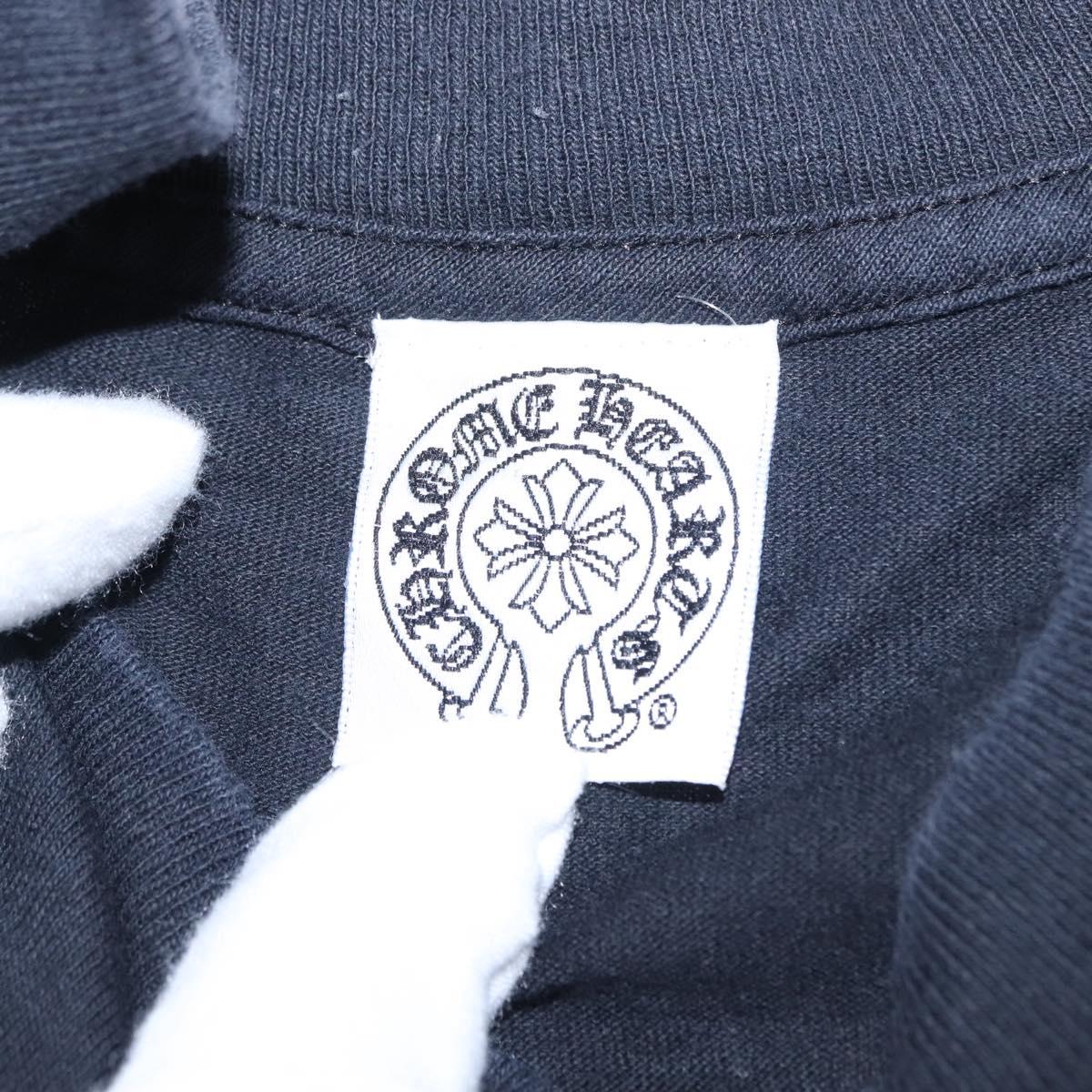 Chrome Hearts Horseshoe Print Long Sleeve Top Cotton Black Auth 147578M