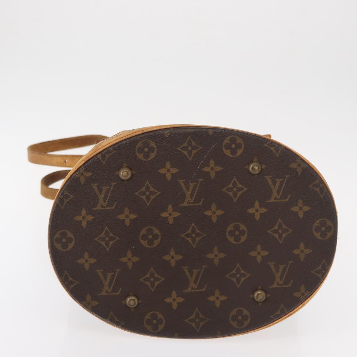 LOUIS VUITTON Monogram Bucket GM Shoulder Bag M42236 LV Auth 147581