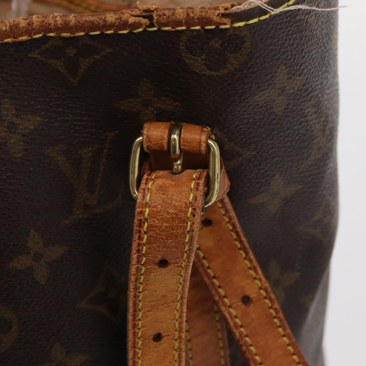 LOUIS VUITTON Monogram Bucket GM Shoulder Bag M42236 LV Auth 147581
