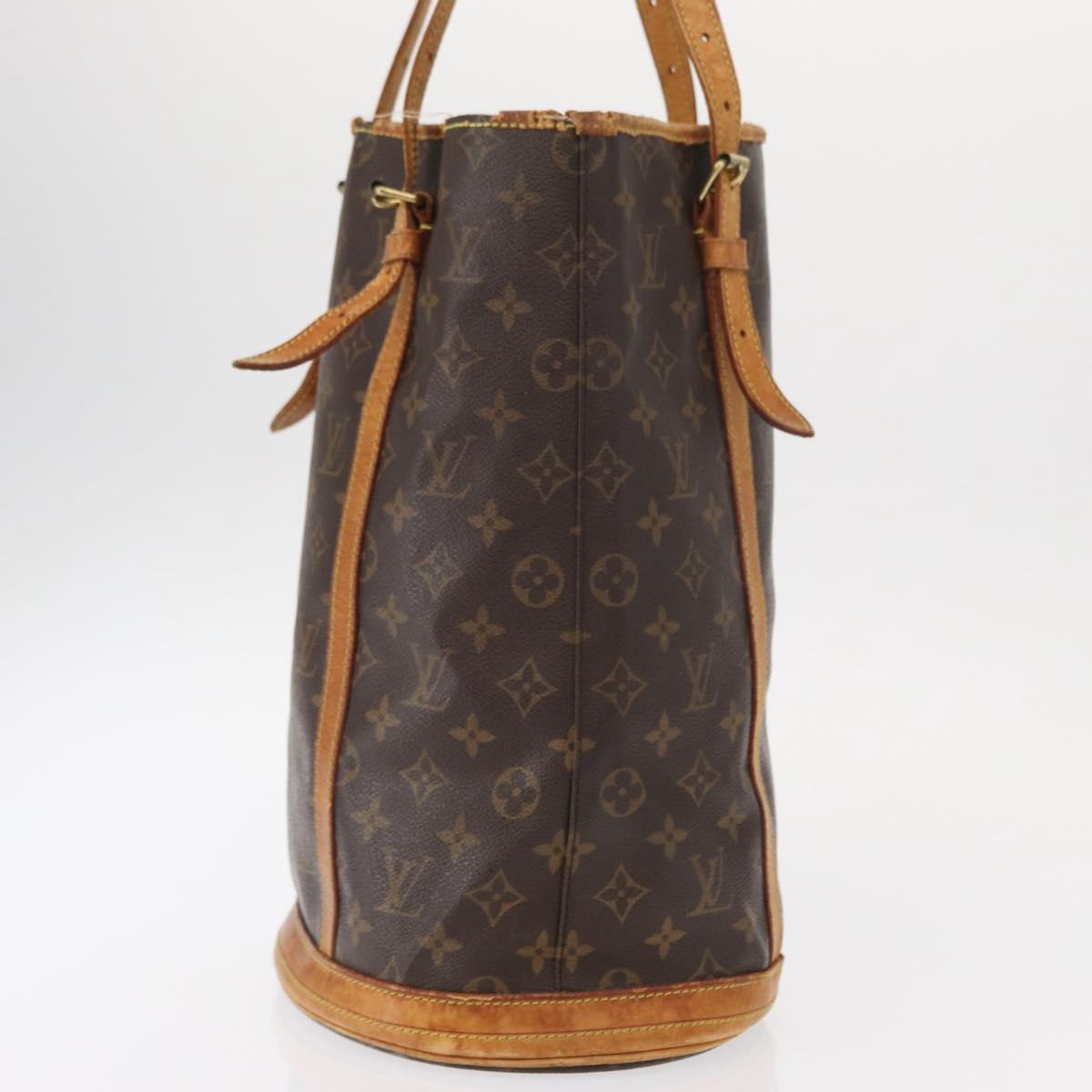 LOUIS VUITTON Monogram Bucket GM Shoulder Bag M42236 LV Auth 147581