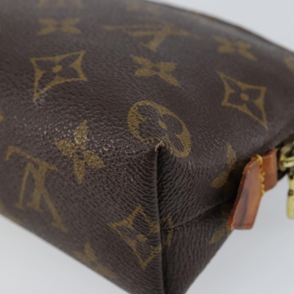 LOUIS VUITTON Monogram Pochette Cosmetic PM Cosmetic Pouch M47515 LV Auth 147606