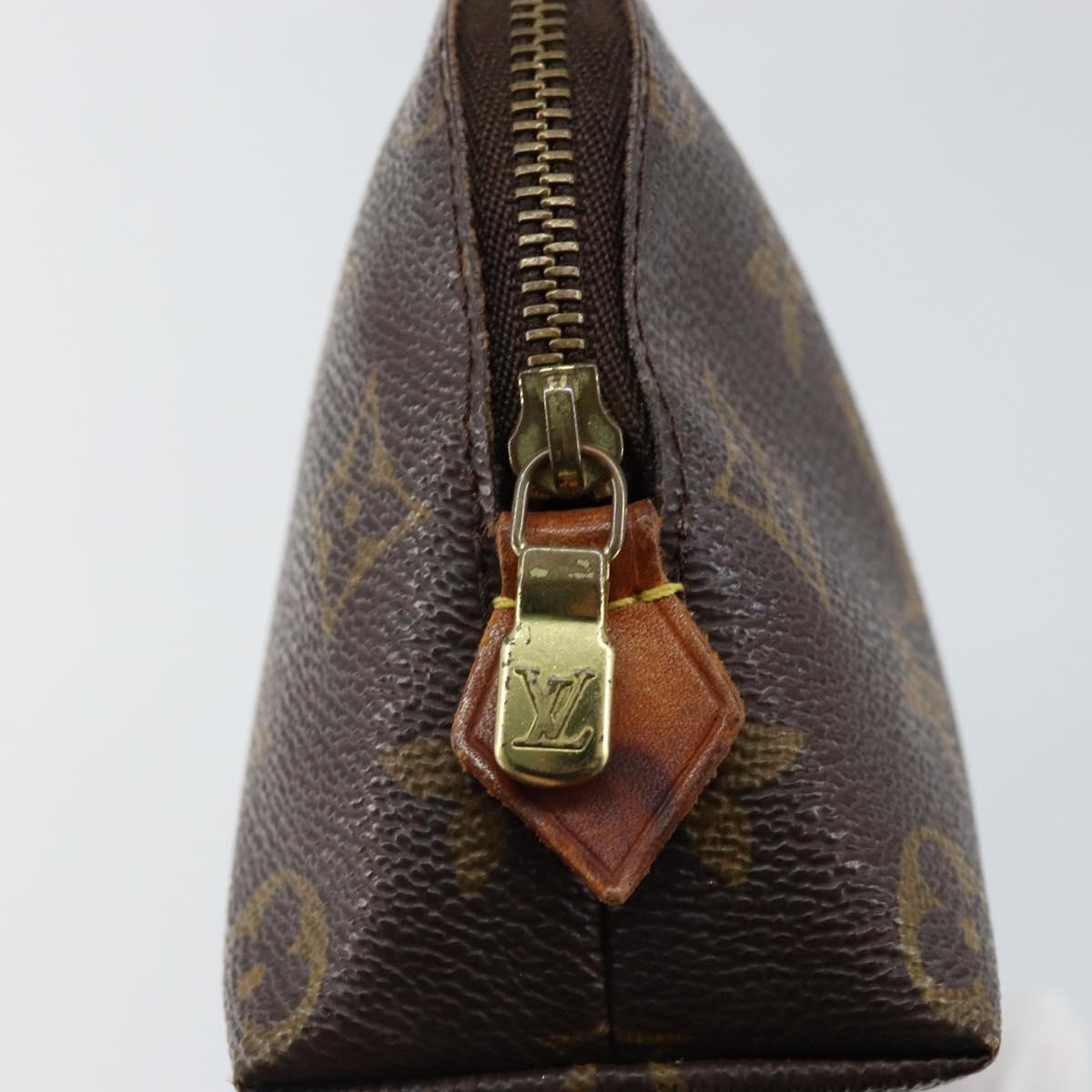 LOUIS VUITTON Monogram Pochette Cosmetic PM Cosmetic Pouch M47515 LV Auth 147606