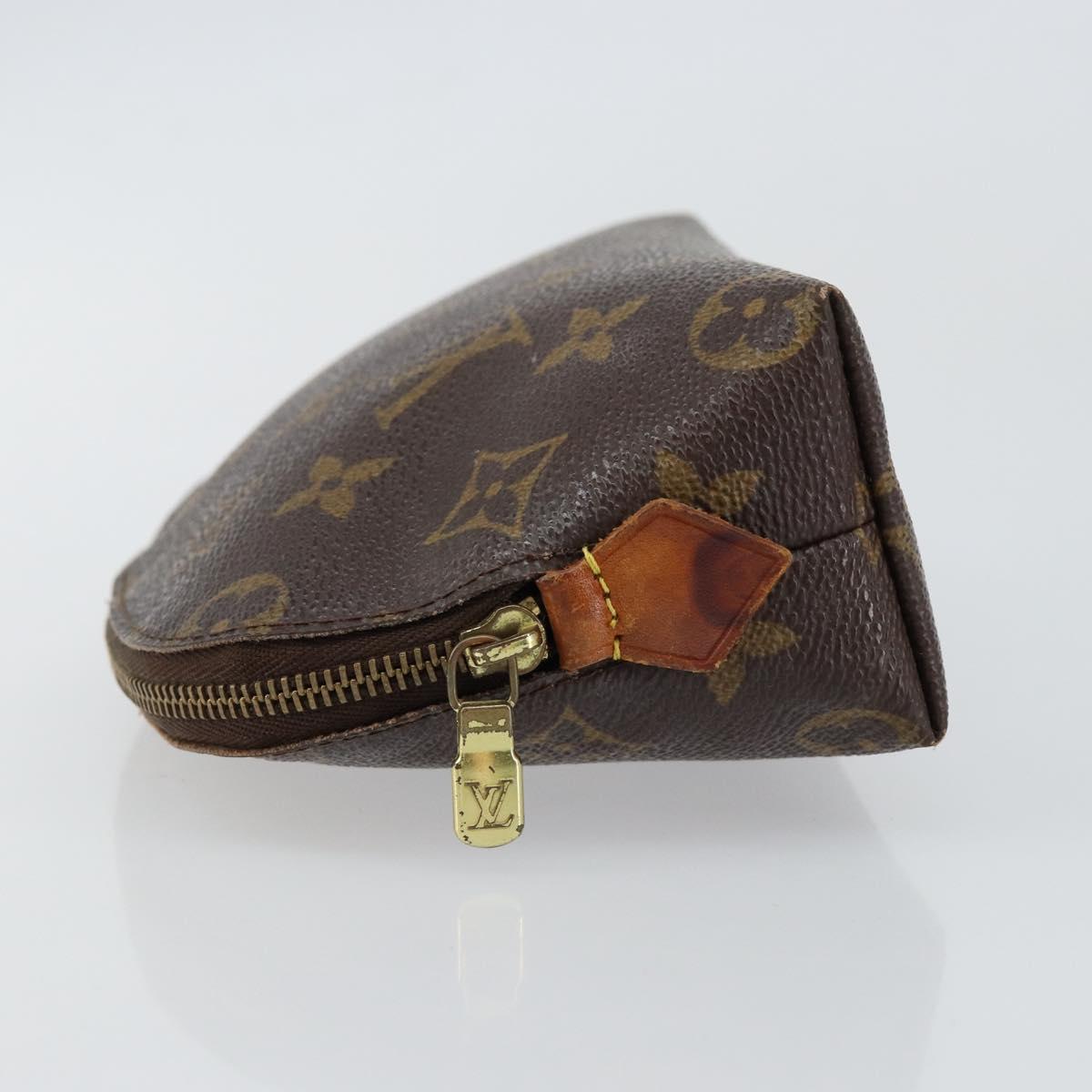 LOUIS VUITTON Monogram Pochette Cosmetic PM Cosmetic Pouch M47515 LV Auth 147606