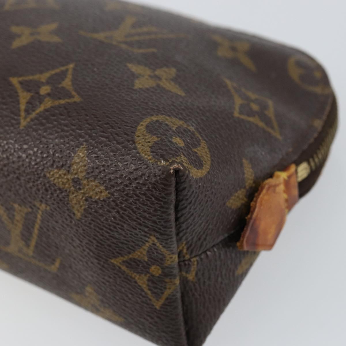 LOUIS VUITTON Monogram Pochette Cosmetic PM Cosmetic Pouch M47515 LV Auth 147606