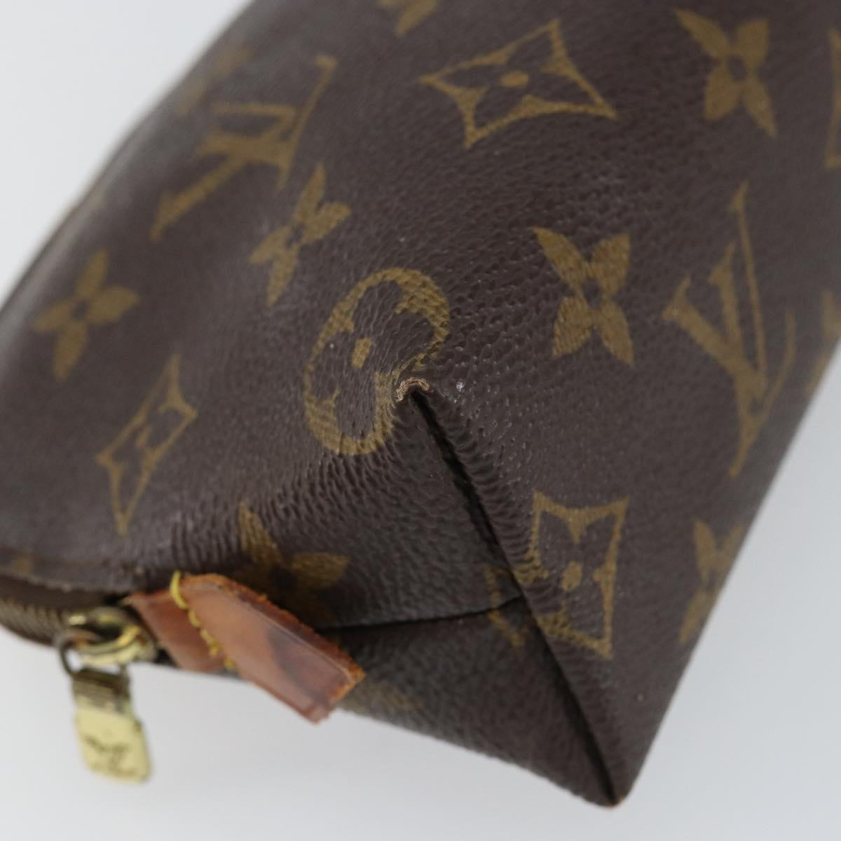 LOUIS VUITTON Monogram Pochette Cosmetic PM Cosmetic Pouch M47515 LV Auth 147606