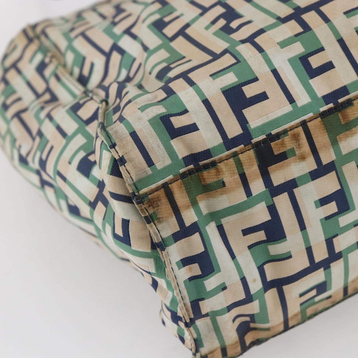 FENDI Zucca Canvas Tote Bag Navy Auth 147615