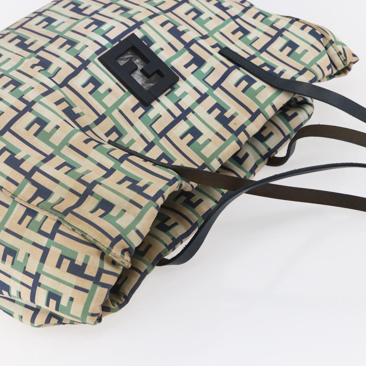 FENDI Zucca Canvas Tote Bag Navy Auth 147615