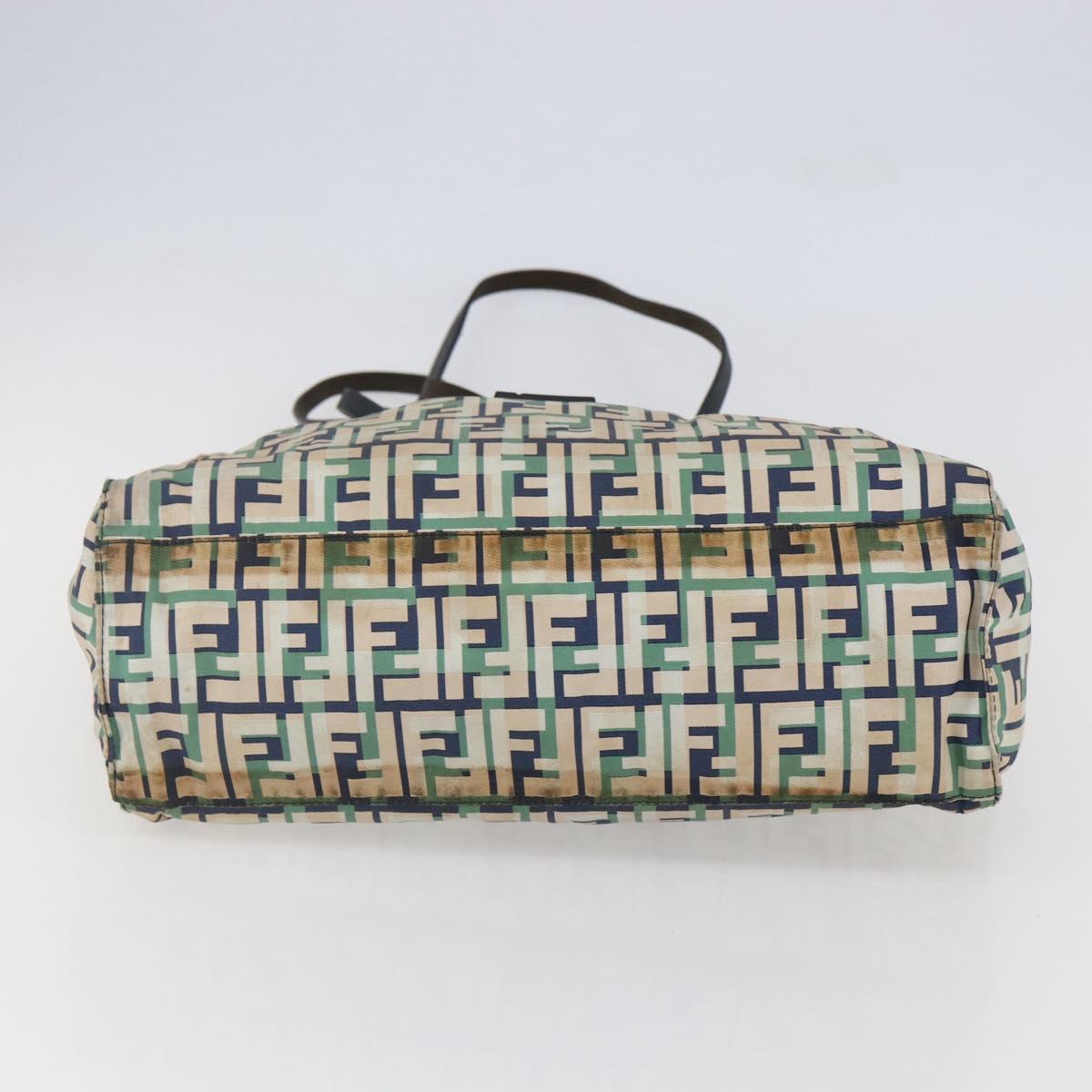 FENDI Zucca Canvas Tote Bag Navy Auth 147615