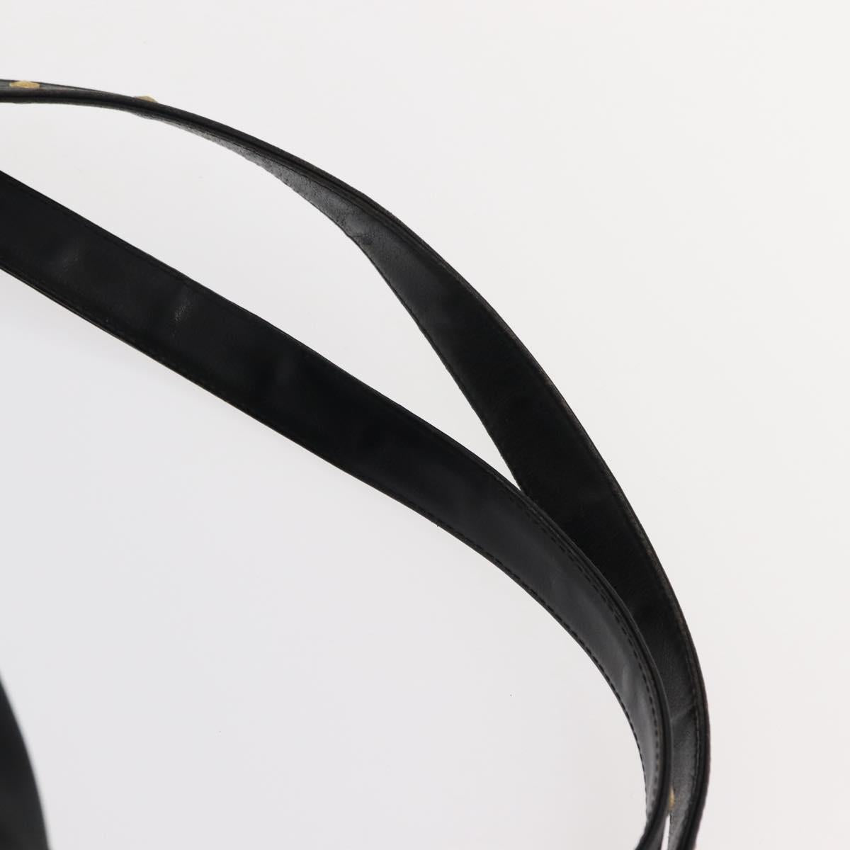 Gianni Versace Backpack Nylon Black Gold Auth 147619